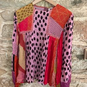 Anthropologie Bl-nk Miranda Peasant Blouse